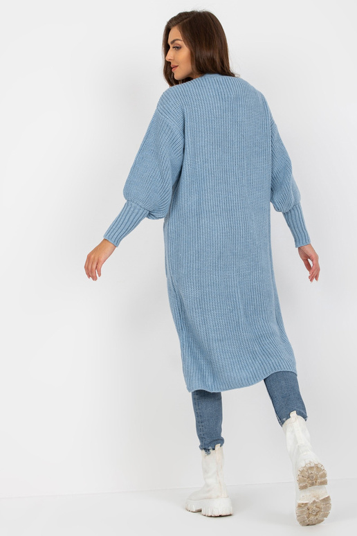 Helesinine pikk nööpidega kardigan...