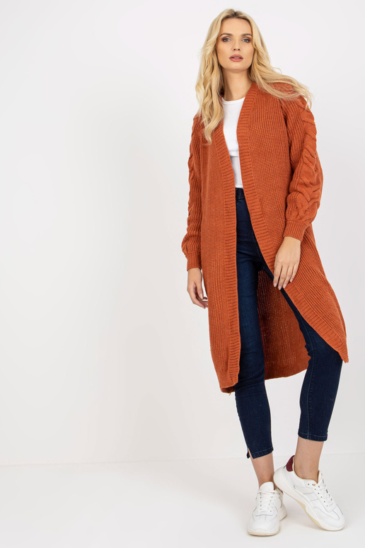 Tumeoranž pikk oversize kardigan RUE...
