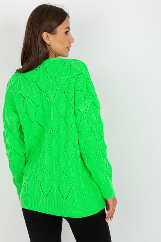 Fluo roheline ažuurne nööpidega...