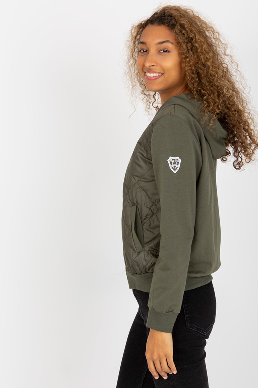 Khaki tepitud taskutega bomber...