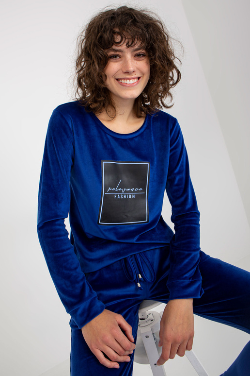 Cobalt Ladies trükitud veluurikomplekt