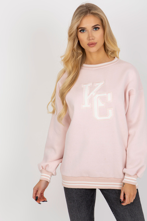 Heleroosa polsterdatud kapuutsita...