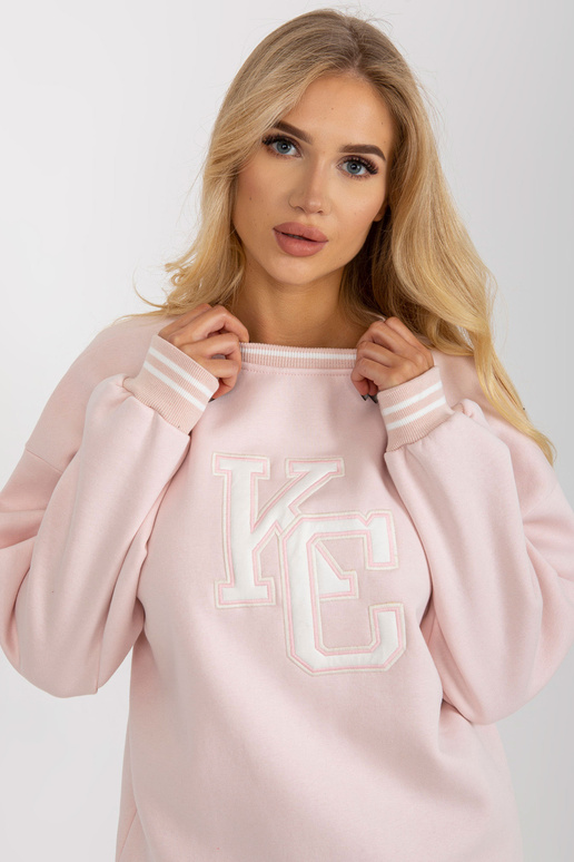 Heleroosa polsterdatud kapuutsita...