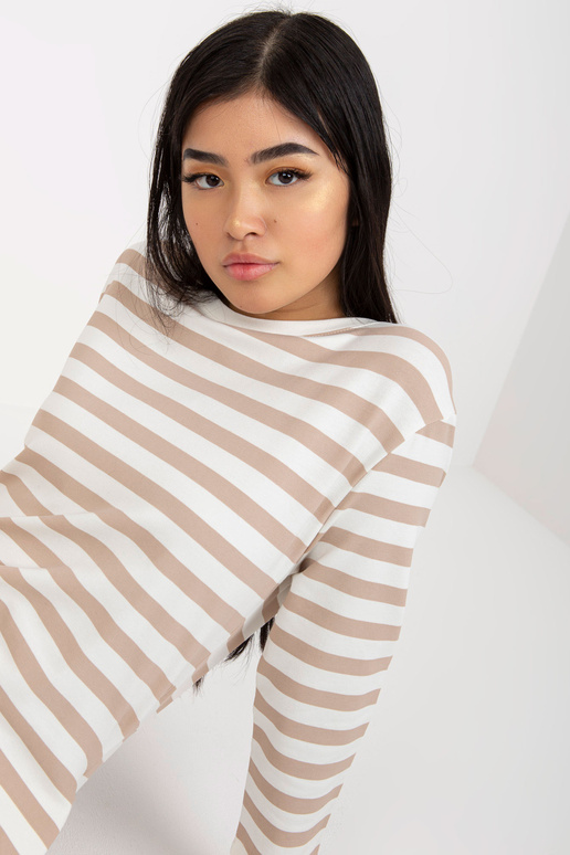 Sukienka-LO-SK-LK-230.65-biało-beżowy Sukienka-LO-SK-LK-230.65-biało-beżowy