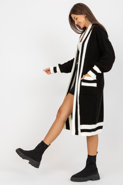 Must ülisuur pikk kardigan RUE PARIS