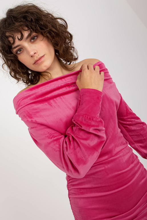 Sukienka-RP-SK-8212.35-ciemny różowy Sukienka-RP-SK-8212.35-ciemny różowy