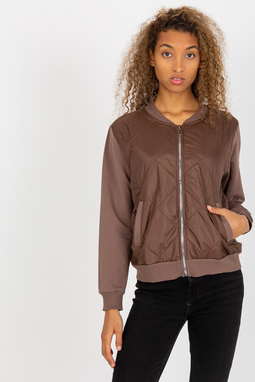 Pruun tepitud bomber dressipluus RUE...