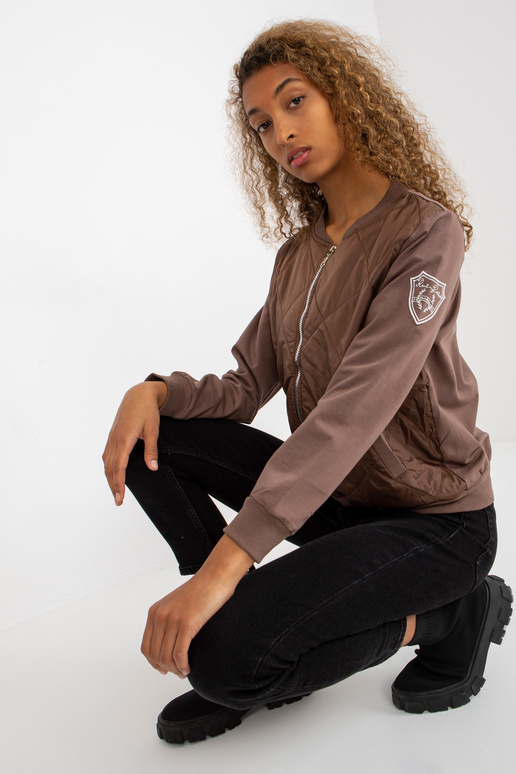 Pruun tepitud bomber dressipluus RUE...