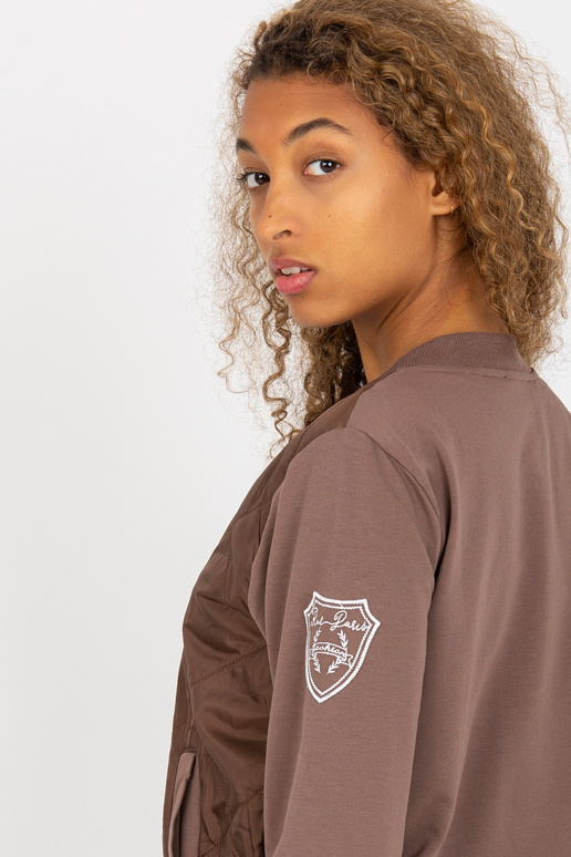 Pruun tepitud bomber dressipluus RUE...