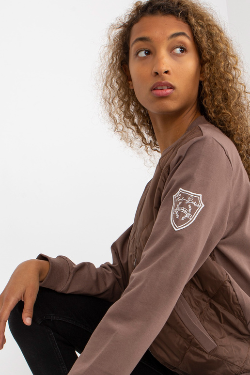 Pruun tepitud bomber dressipluus RUE...