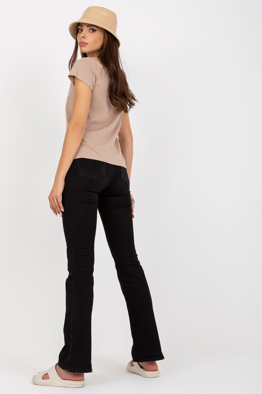 Beež naiste põhiline puuvillane T-särk Beež naiste põhiline puuvillane T-särk