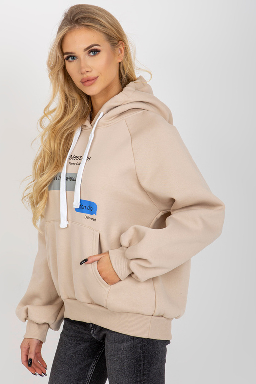 Beež dressipluus ülisuure kängurutrükiga