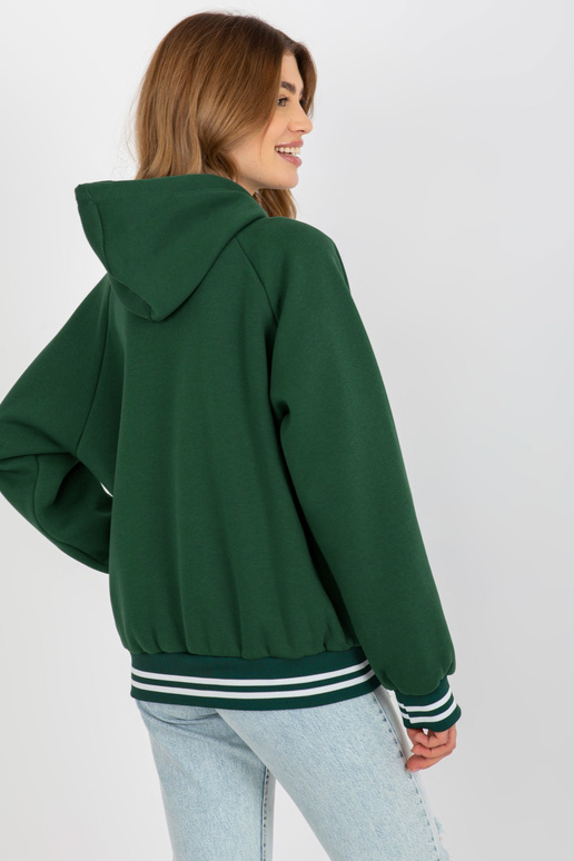 Tumeroheline kampsun S-tähega kapuutsiga