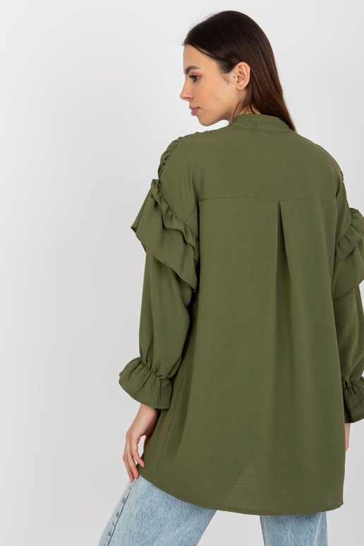 Khakivärvi boho särk volangide ja volangidega OCH BELLA
