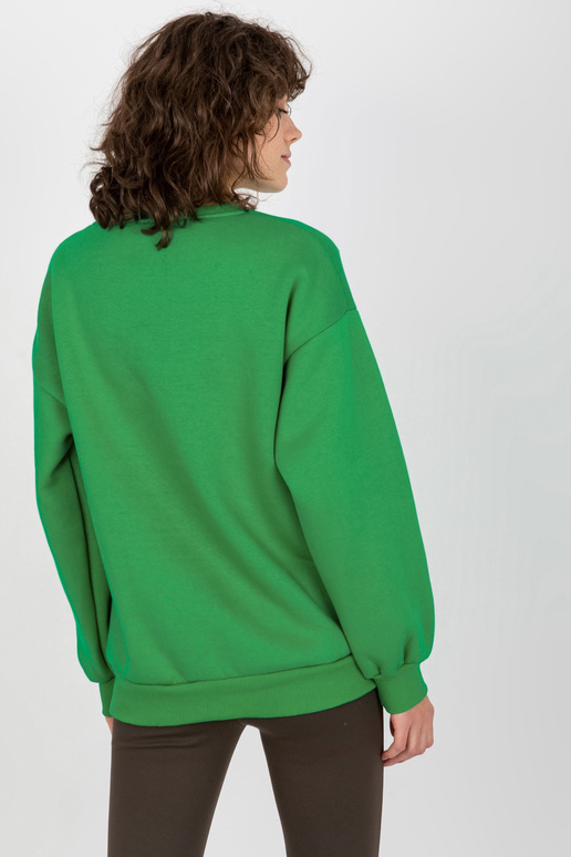 Roheline ülisuur trükiga dressipluus