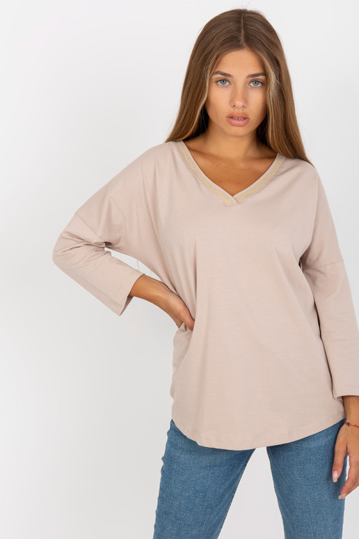 Beež igapäevane 3/4 varrukatega pluus...