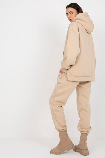 Beež kaheosaline kapuutsiga...