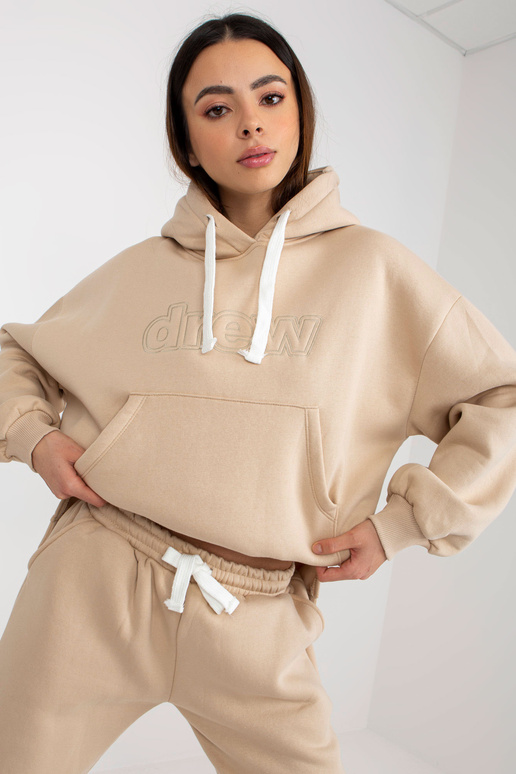 Beež kaheosaline kapuutsiga...