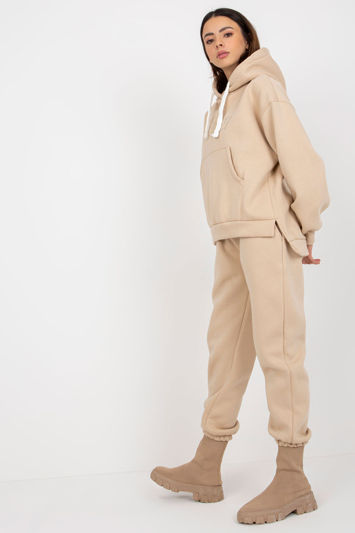 Beež kaheosaline kapuutsiga...