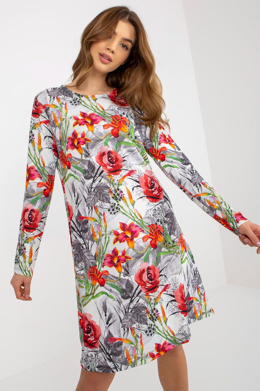 Valge ja hall avara lilleline... Valge ja hall avara lilleline...