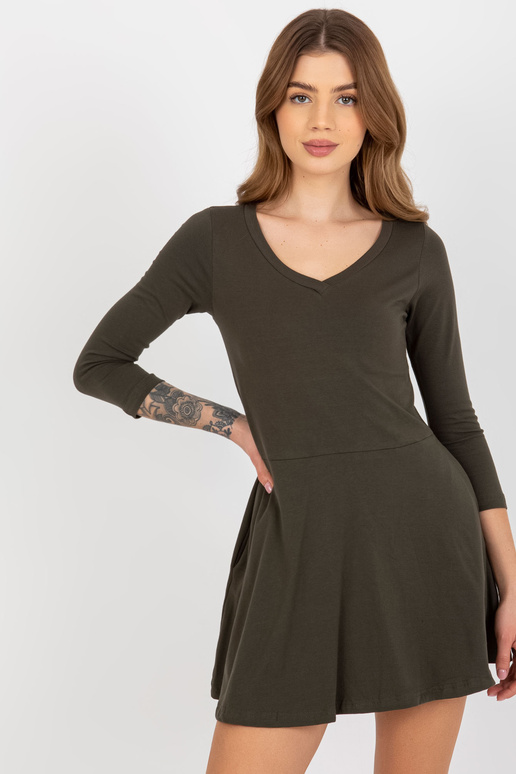 Sukienka-EM-SK-HW/20-309.11P-khaki Sukienka-EM-SK-HW/20-309.11P-khaki