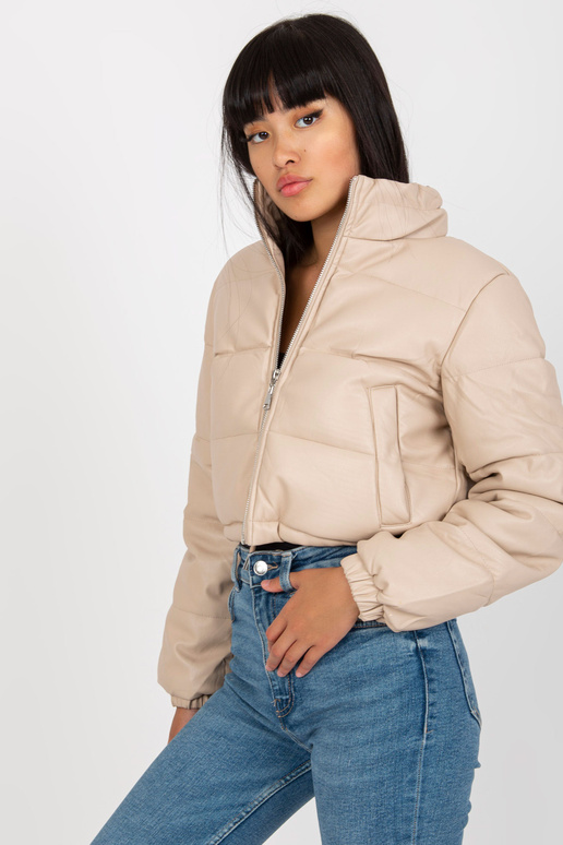 Helebeež lühike teppimisega talvejope