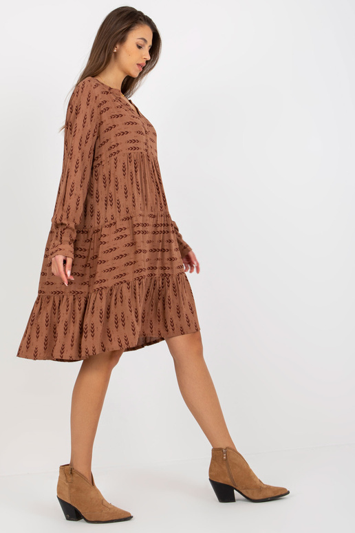 Pruun avar kleit trükiste ja... Pruun avar kleit trükiste ja...