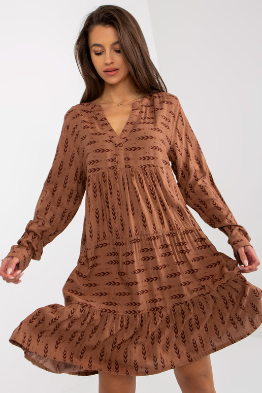 Pruun avar kleit trükiste ja... Pruun avar kleit trükiste ja...