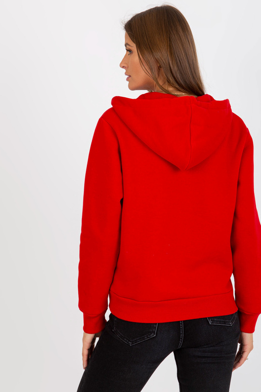 Czerwona dresowa rozpinana bluza...