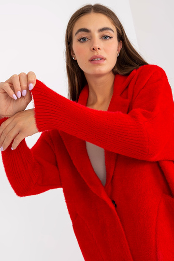 Punane naiste alpakamantel...