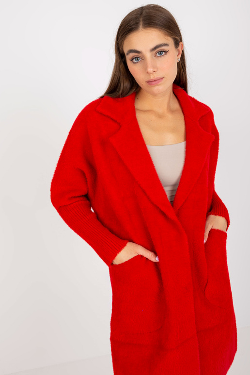 Punane naiste alpakamantel Eveline...