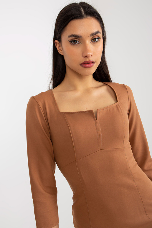 Sukienka-LK-SK-509075.15P-camelowy Sukienka-LK-SK-509075.15P-camelowy