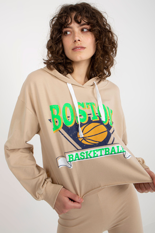 Beež vabaaja komplekt lühikeste pükstega Beež vabaaja komplekt lühikeste pükstega