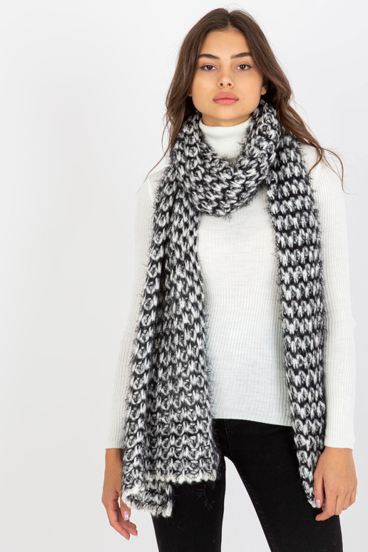 Valge ja must melanž talvesall