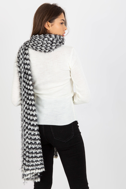 Valge ja must melanž talvesall