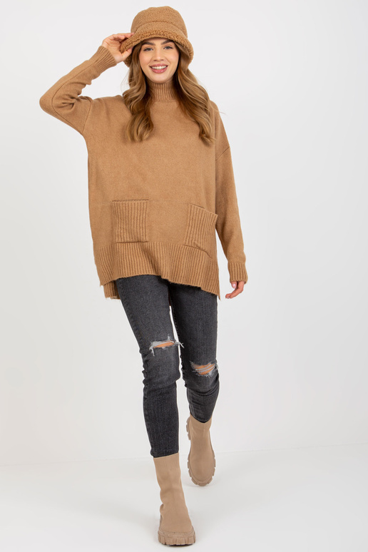 Kaameli pikk oversize kampsun...