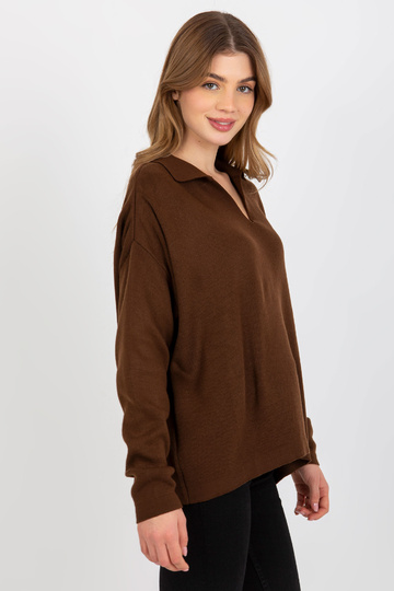 Tumepruun tavaline oversize...