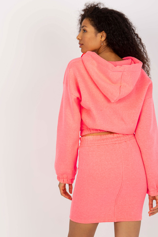Fluo roosa dressipluusi komplekt basic koos lühikese dressipluusiga Emilie