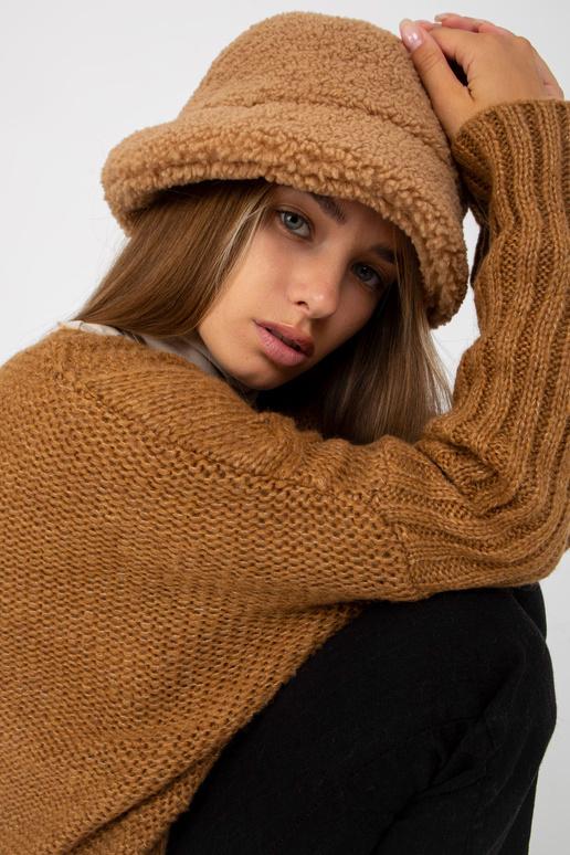 Oversize kaameli V-kaelusega kampsun...