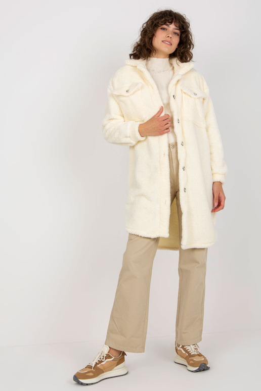 Ecru pika karvase nööbiga särk RUE PARIS