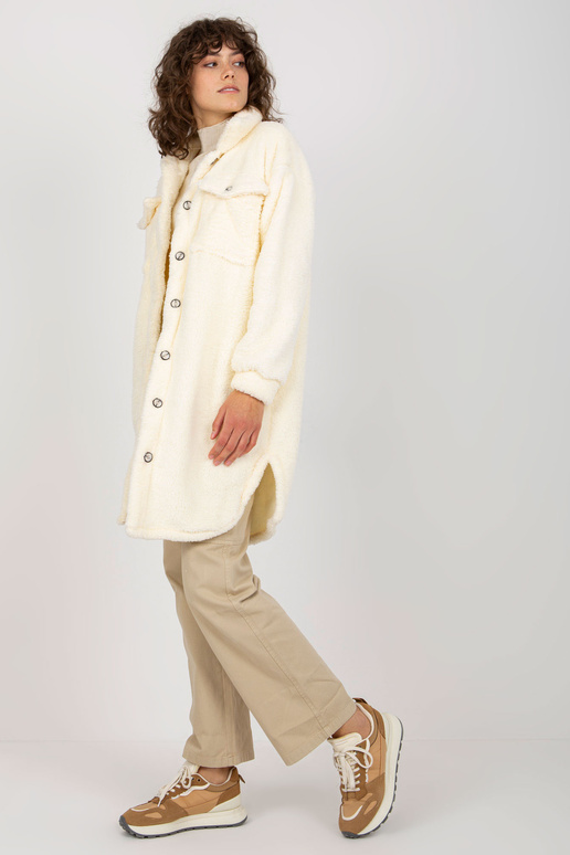 Ecru pika karvase nööbiga särk RUE PARIS