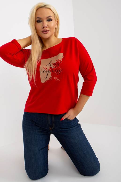 Punane suures suuruses puuvillane...