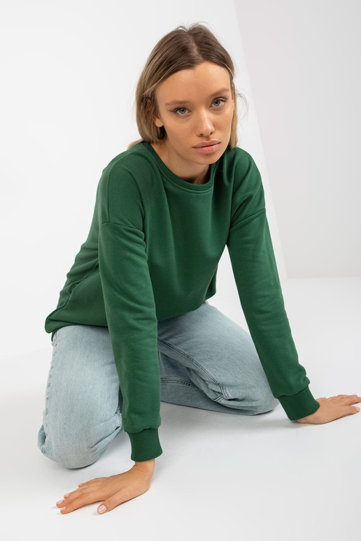 Tumeroheline pikk taskutega dressipluus