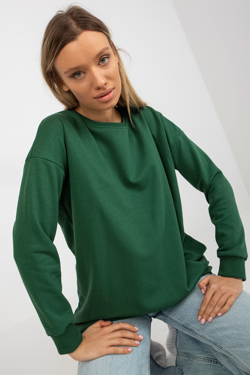 Tumeroheline pikk taskutega dressipluus