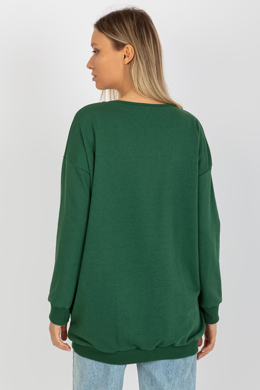 Tumeroheline pikk taskutega dressipluus