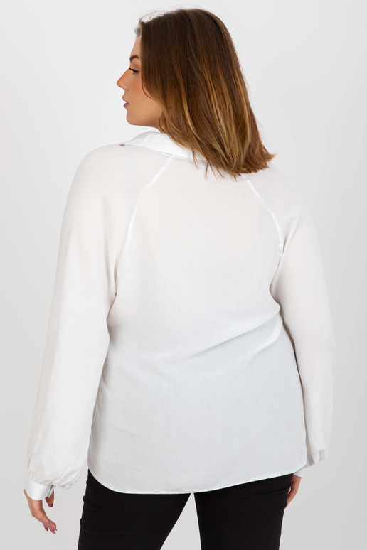 Ecru Plus Size Särgipluus Pikkade varrukatega