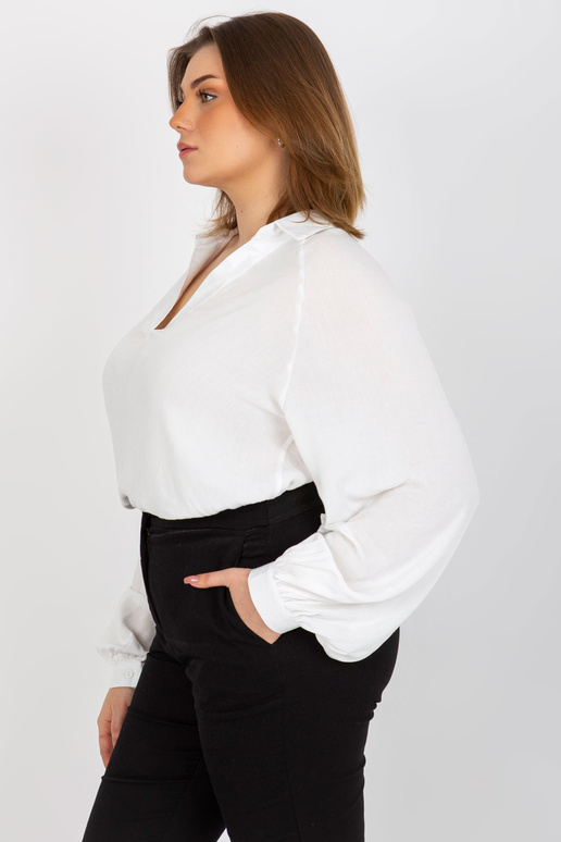 Ecru Plus Size Särgipluus Pikkade varrukatega