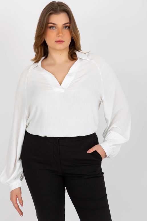 Ecru Plus Size Särgipluus Pikkade varrukatega