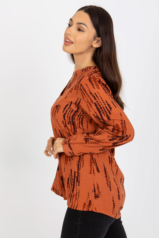 Helepruun pluus trükise ja...