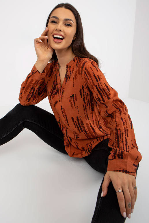 Helepruun pluus trükise ja...